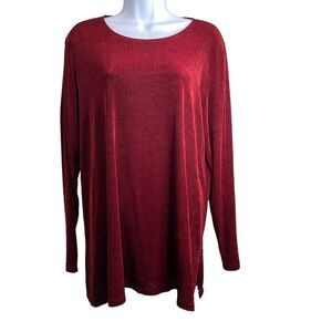 AHNI Women’s Lagenlook Pullover Tunic Top‎ Size 2 (XL) Oversized Modest Handmade